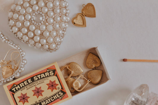 antique locket huggies