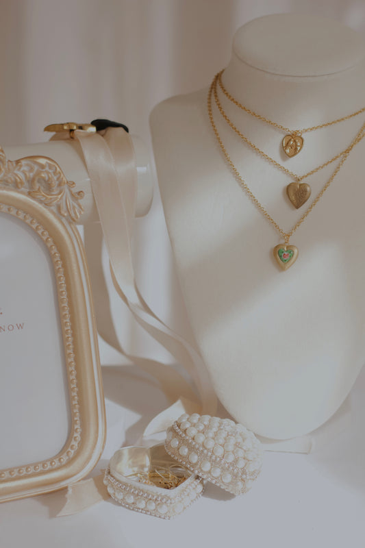 antique locket chain