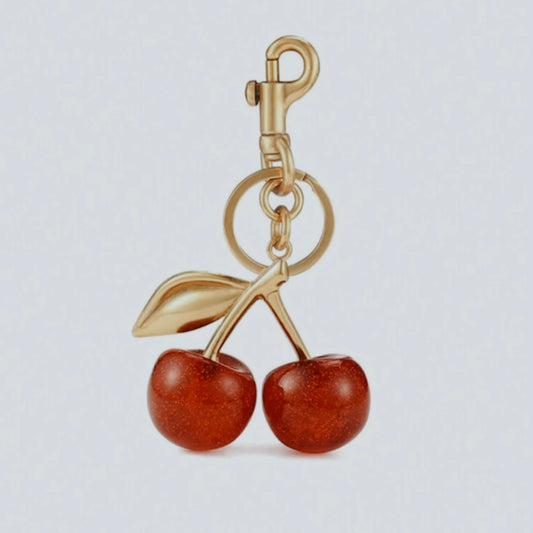 cherries keychain