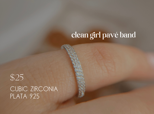 clean girl pavé band