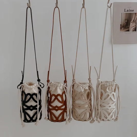 lux flower bucket bag
